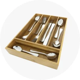 Bamboo Cutlery Tray