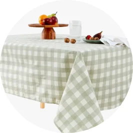 Gingham Printed Tablec