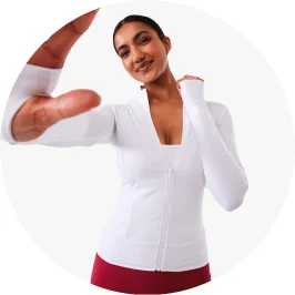 Talent Wearing White Active Womens Long Sleeve Ultrasoft Ja