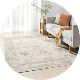 Amir Washable Rug - Beige, Large - 235cm x 1