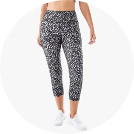 Active Womens Crop Print Legg