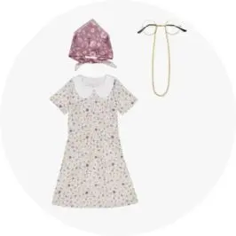 3 Piece Old Lady Costume - Ages