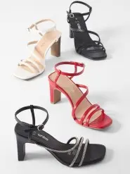 Womens Strappy Heels Collec