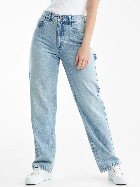 Kmart Womens Size 16 High-Waisted Jeans / Tapered Blue (s)