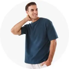 Mens Oversized Textured T-s