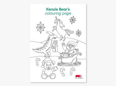 Kenzie Bear kids' activity t