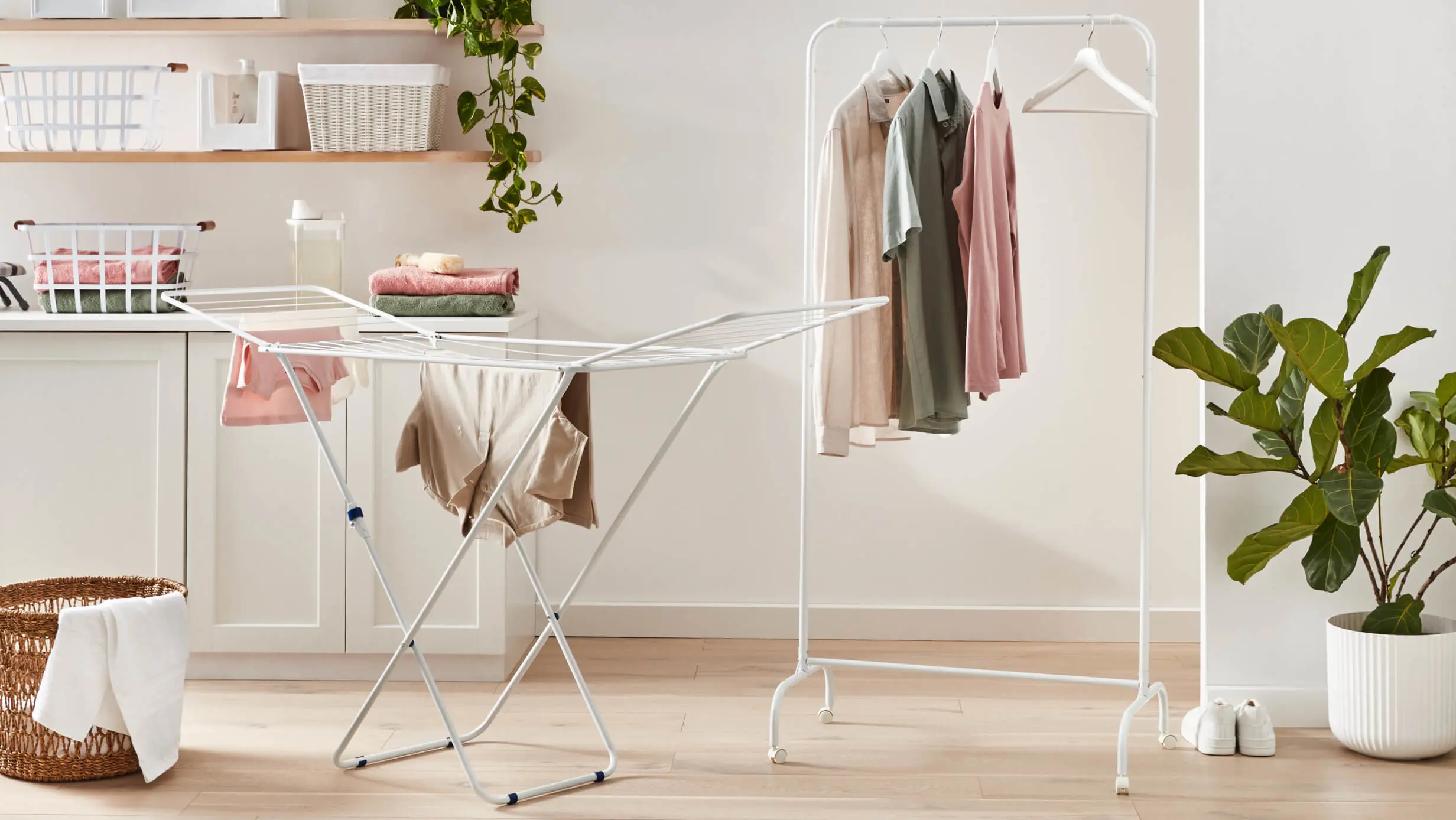 Laundry and Clothes Storage Racks