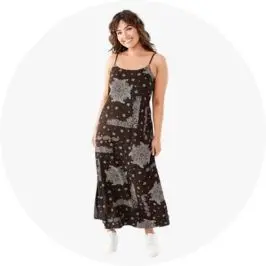 Womens Sleeveless Tie Back Slip Maxi D