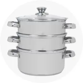 3 Tier Stainless Steel Steamer