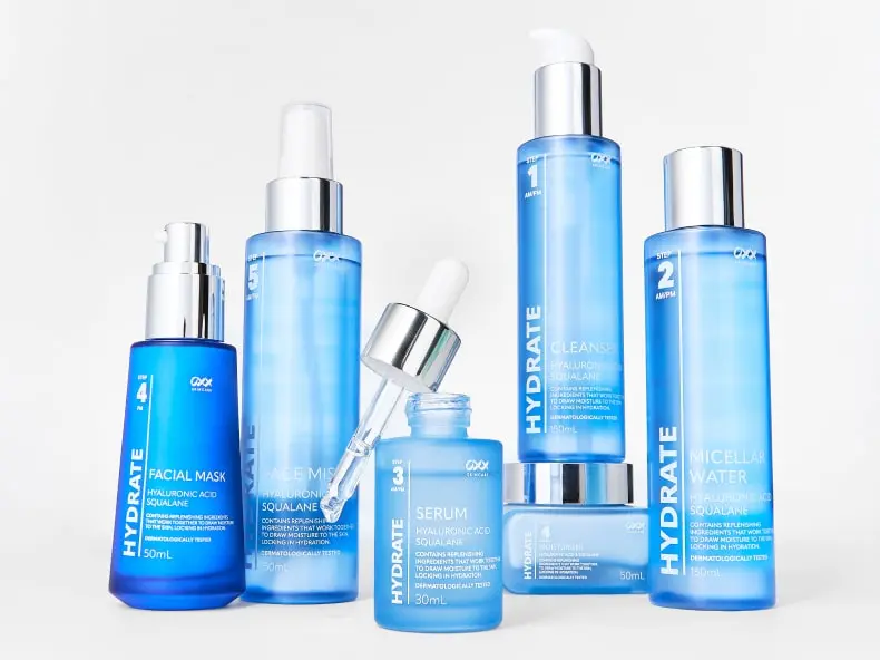 Hydrate Skincare range