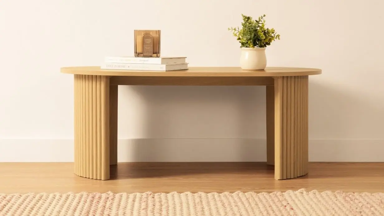 Ribbed Coffee Table