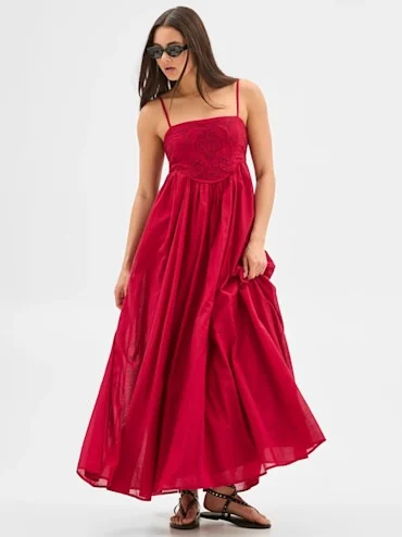 Target lily loves red babydoll maxi d