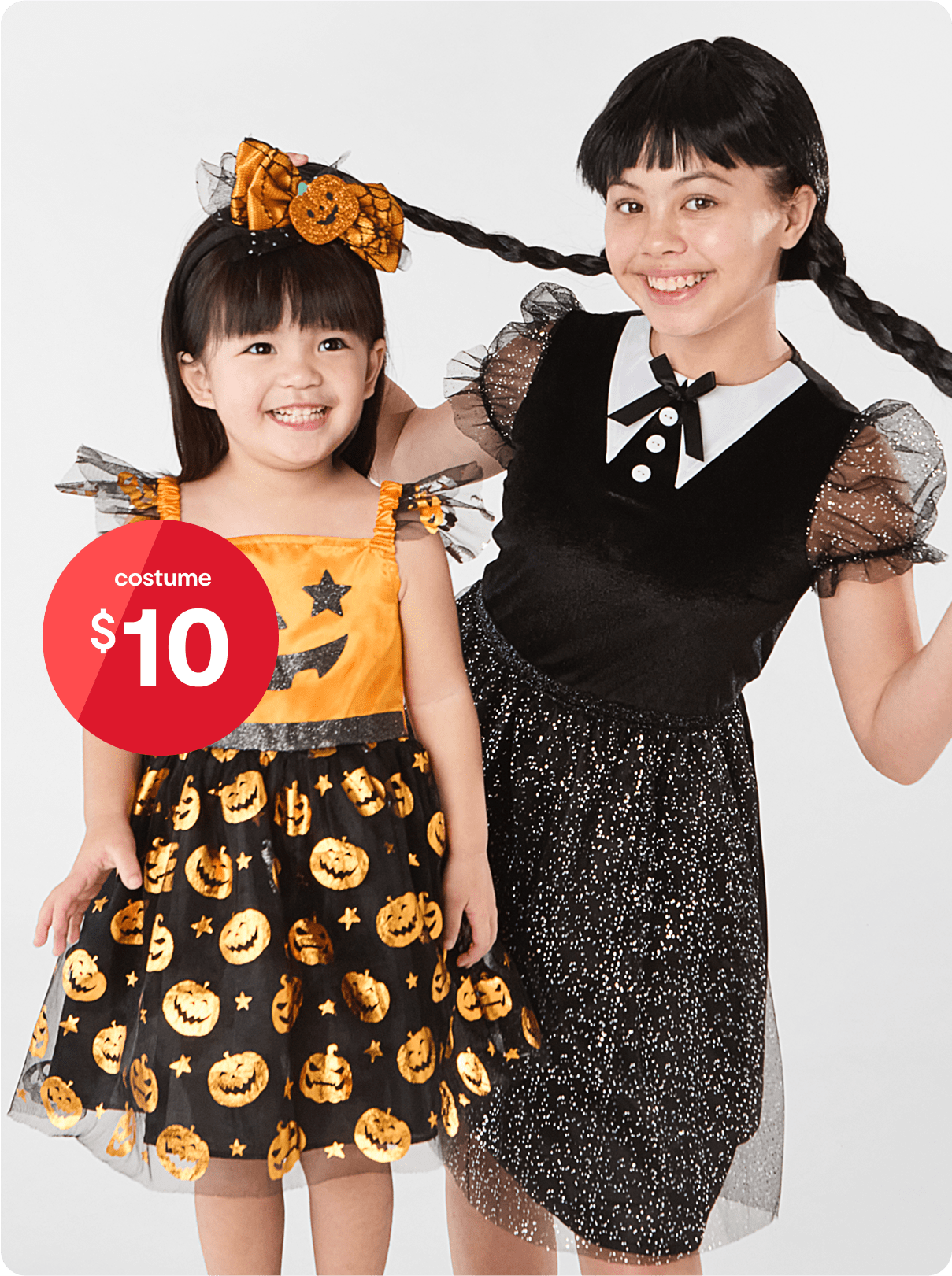 Wednesday Adams Costume and  Halloween Pumpkin Costume