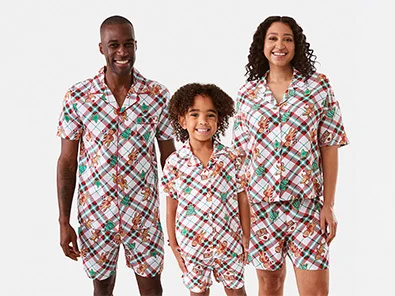 Christmas Woven Boxy Family Matching Pyjama Set