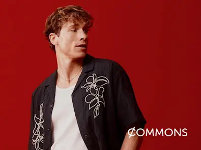 Target commons mens embroidered shirt black