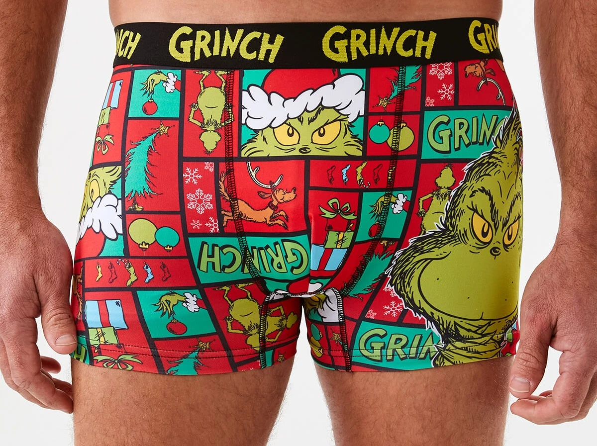 Man Wearing Grinch License Tr