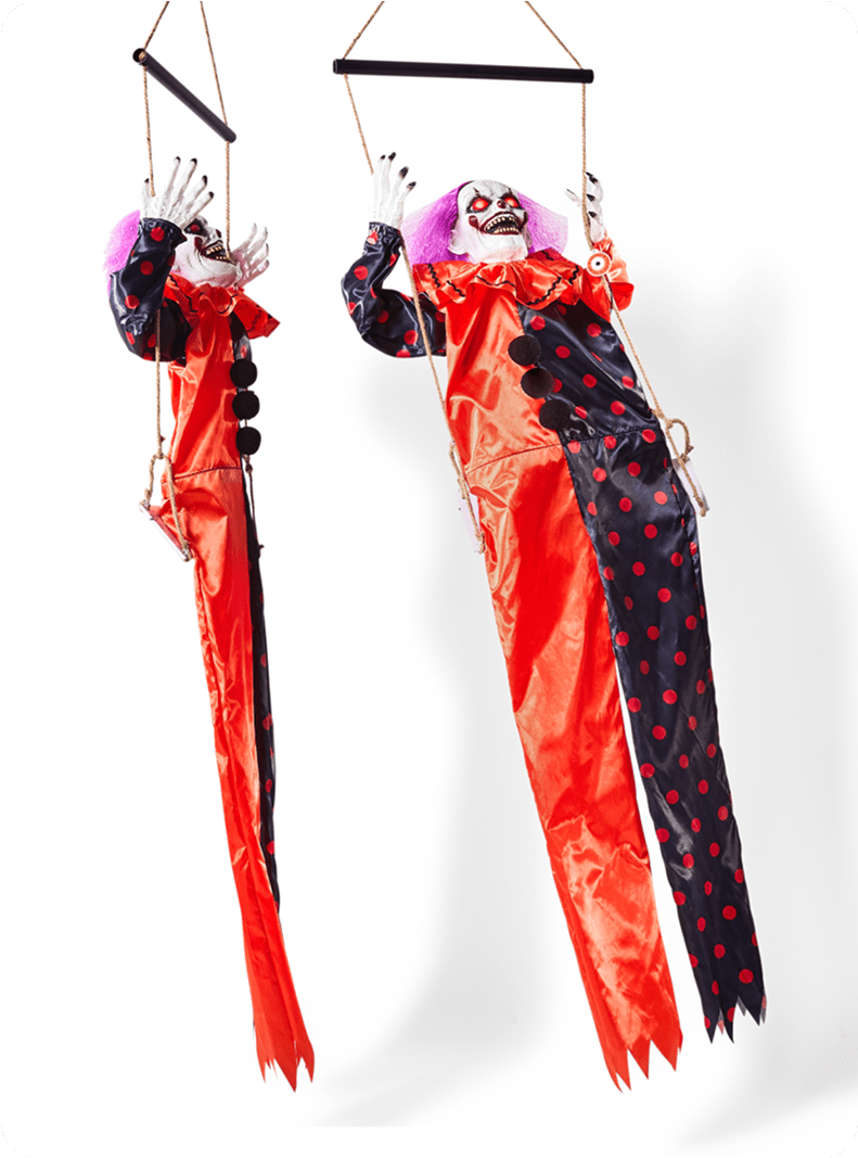 Halloween hanging clown decorations