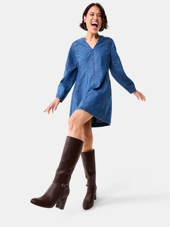 sachin and babi light blue dress Mini Fashionista's Back-To-School Outfit