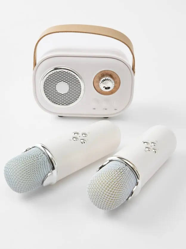 Retro Karaoke Set with Two Microph