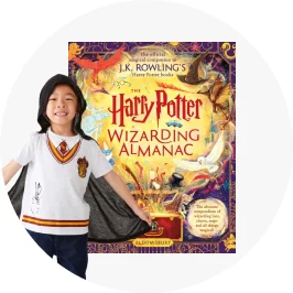 Harry Potter costume and book