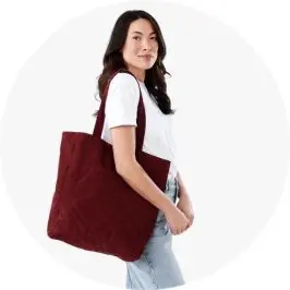 Womens Mulberry Corduroy Tote