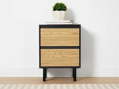 Levi 2 Drawer Bedside Table