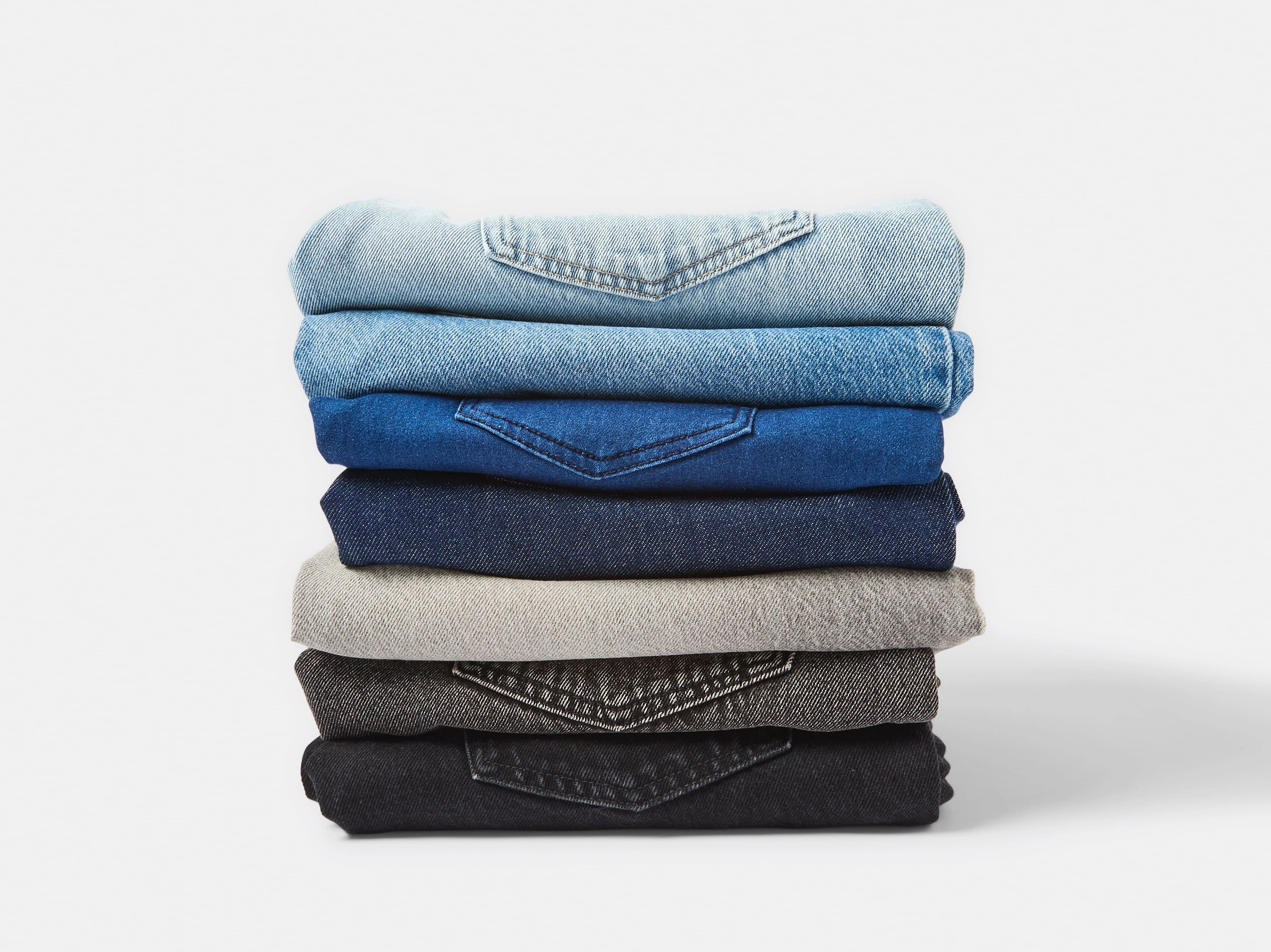 Womens Denim Jeans stacked