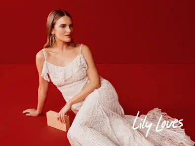 Target lily loves ruffle frill maxi dress