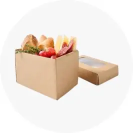 4 Pack Small Rectangle Grazing Boxes with 