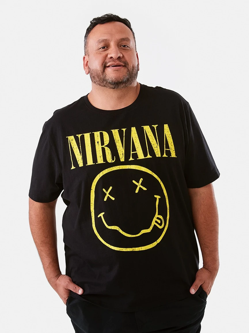 Men's Larger Size Nirvana License T-s