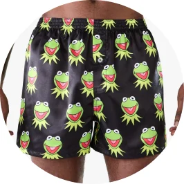 Talent Wearing Kermit License Satin Bo