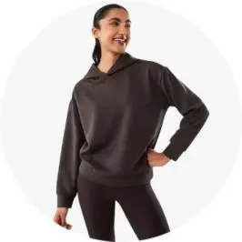 Active Womens Ribbed Scuba Hoodie- B