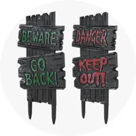 2 Pack Beware Garden S