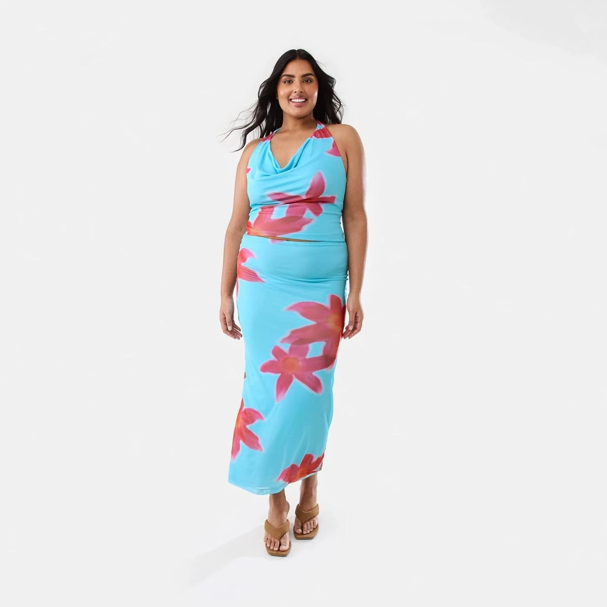 Mesh Maxi Skirt