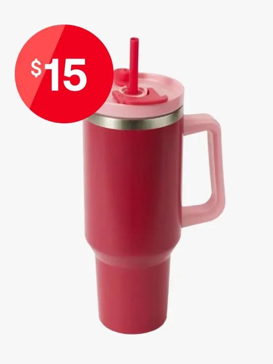 1.18L Red Jumbo Tumbler with Handle