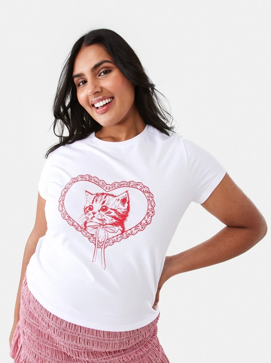 Short Sleeve Neat Print T-s