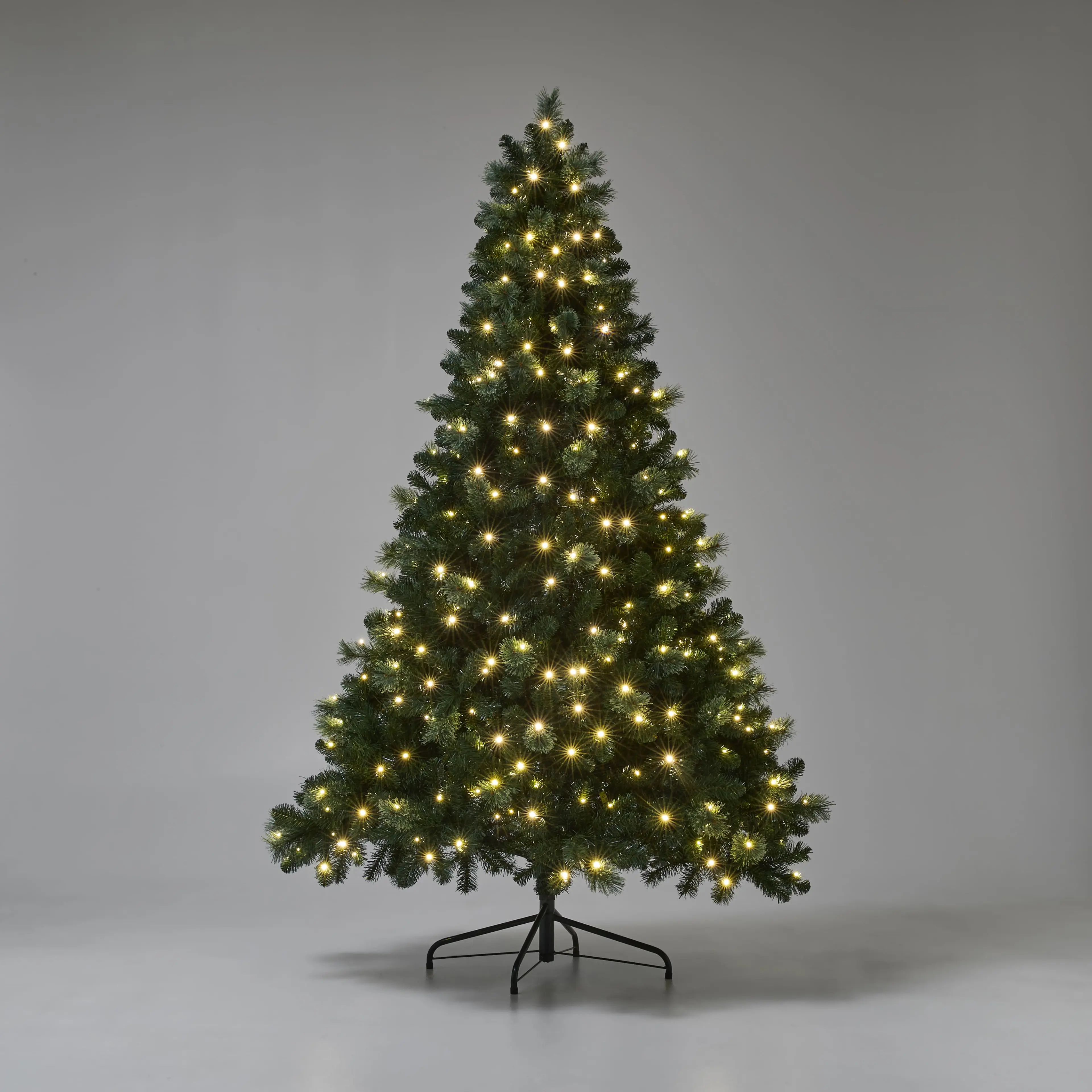 2.4m (8ft) Cashmere Prelit Christmas Tree with a darker background