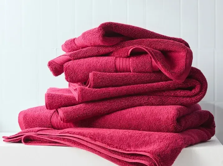 Target Egyptian Cotton towels raspb