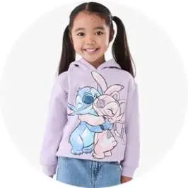 Disney Lilo & Stitch License Hoodie for Girls upto 7 y