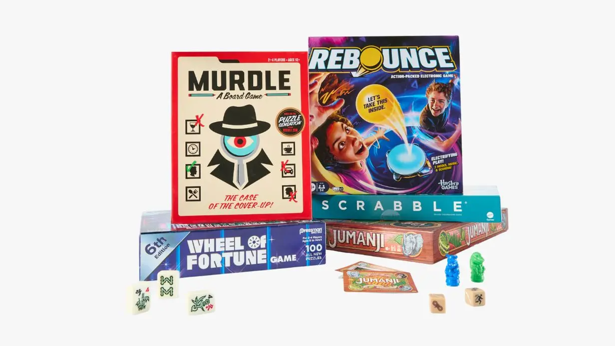 Boardgames and puzzles assortment