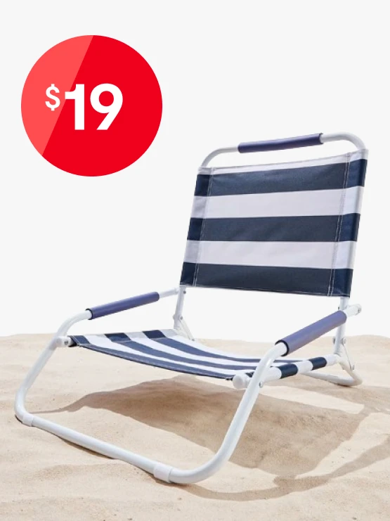 stripe beach chair