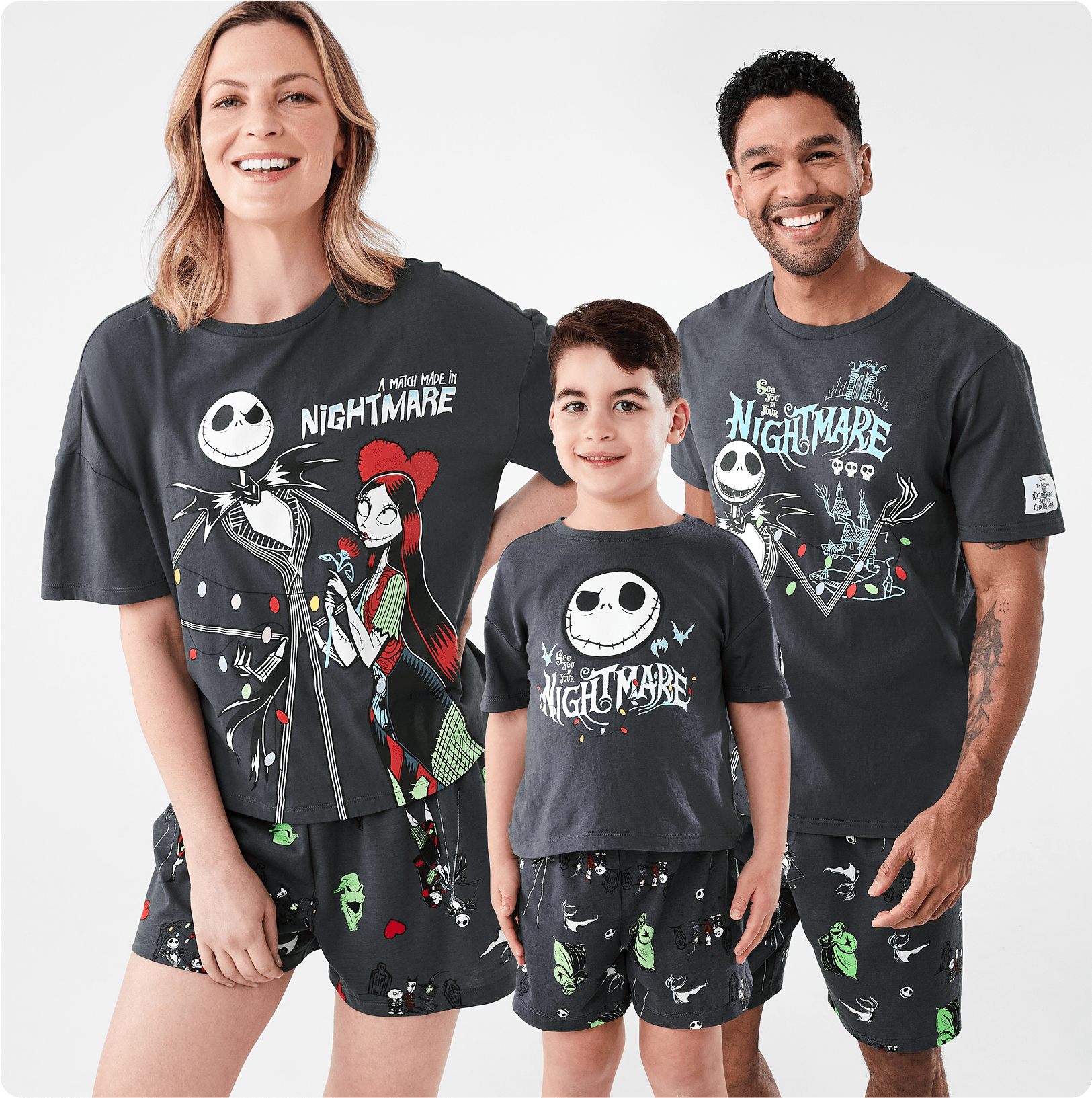 Halloween The Nightmare Before Christmas Pyjamas Family Set