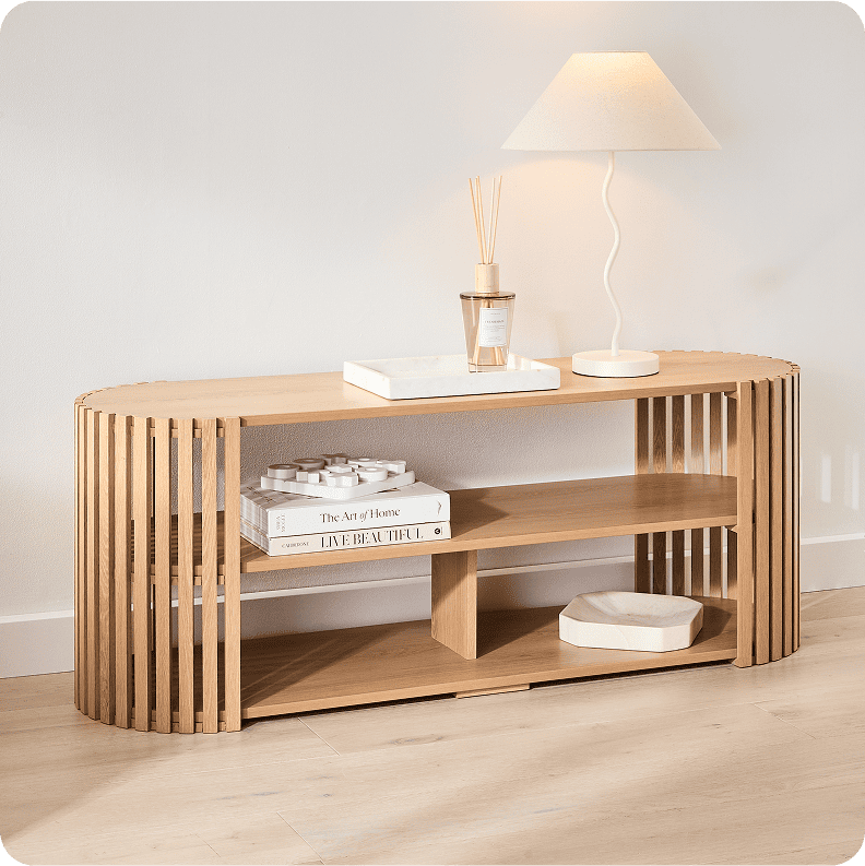 Nate Entertainment Unit - Brown
