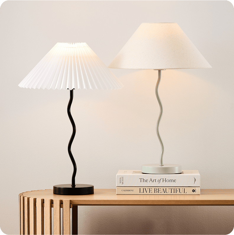A couple of table lamps