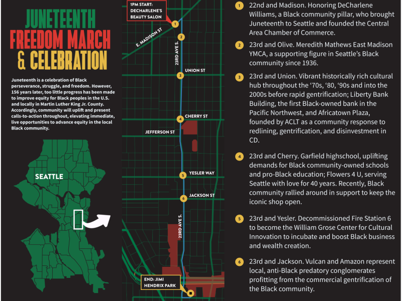 Juneteenth 21 Route Map