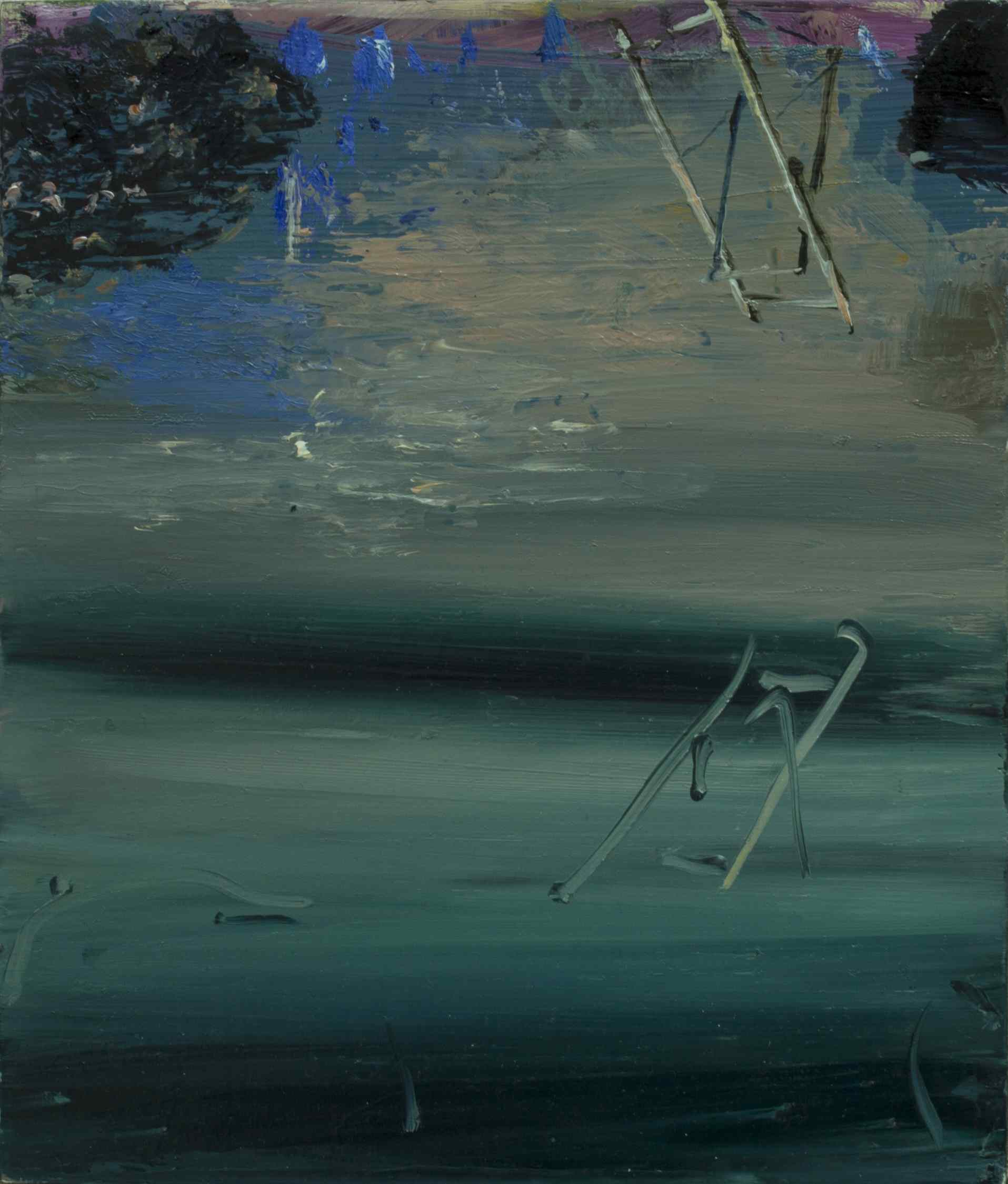 Broken chair | oil on wood panel | 21 x 17 cm | 2017