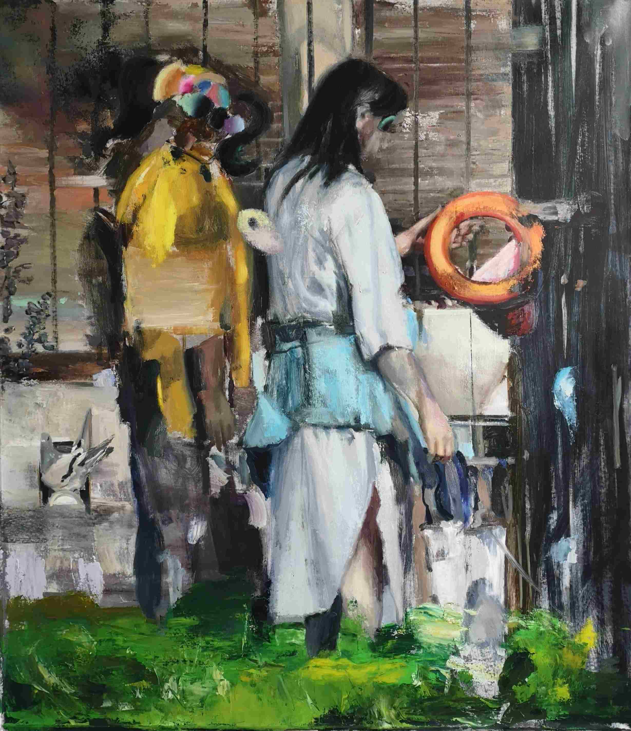 Playground and Phantoms II | oil on canvas | 150 x 130 cm | 2020