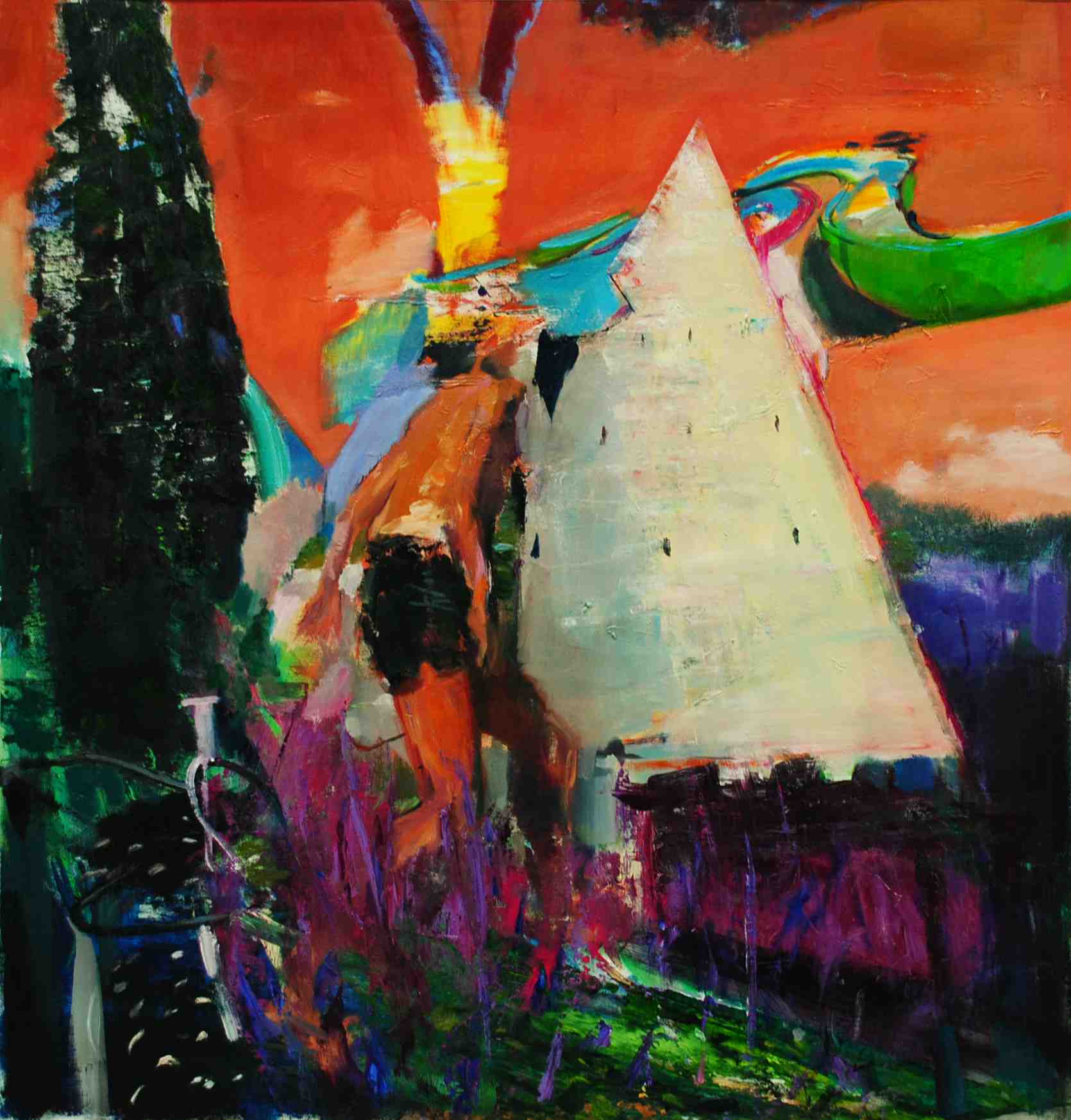 Sensation behind the pyramid | oil on canvas | 85 x 83 cm | 2015