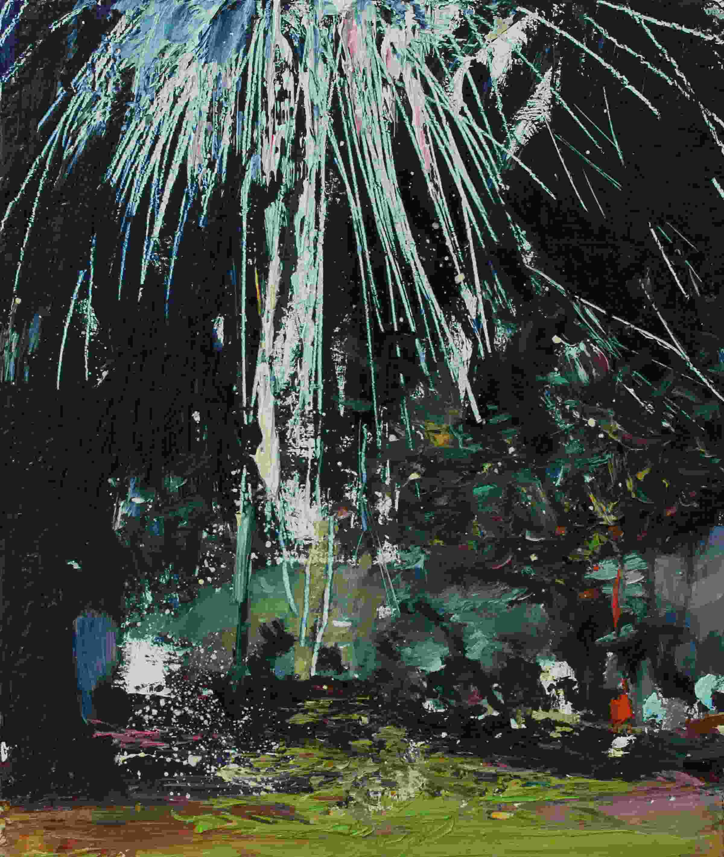 Fireworks | oil on wood panel | 20 x 17 cm | 2017