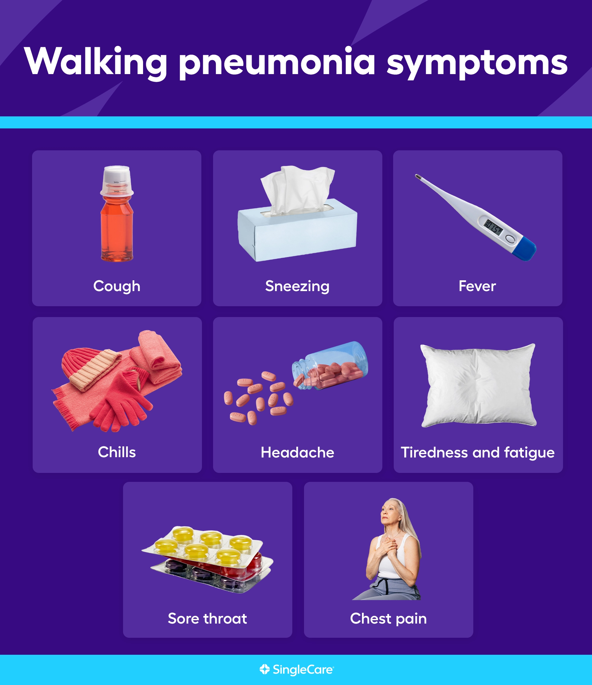 Signs of walking pneumonia